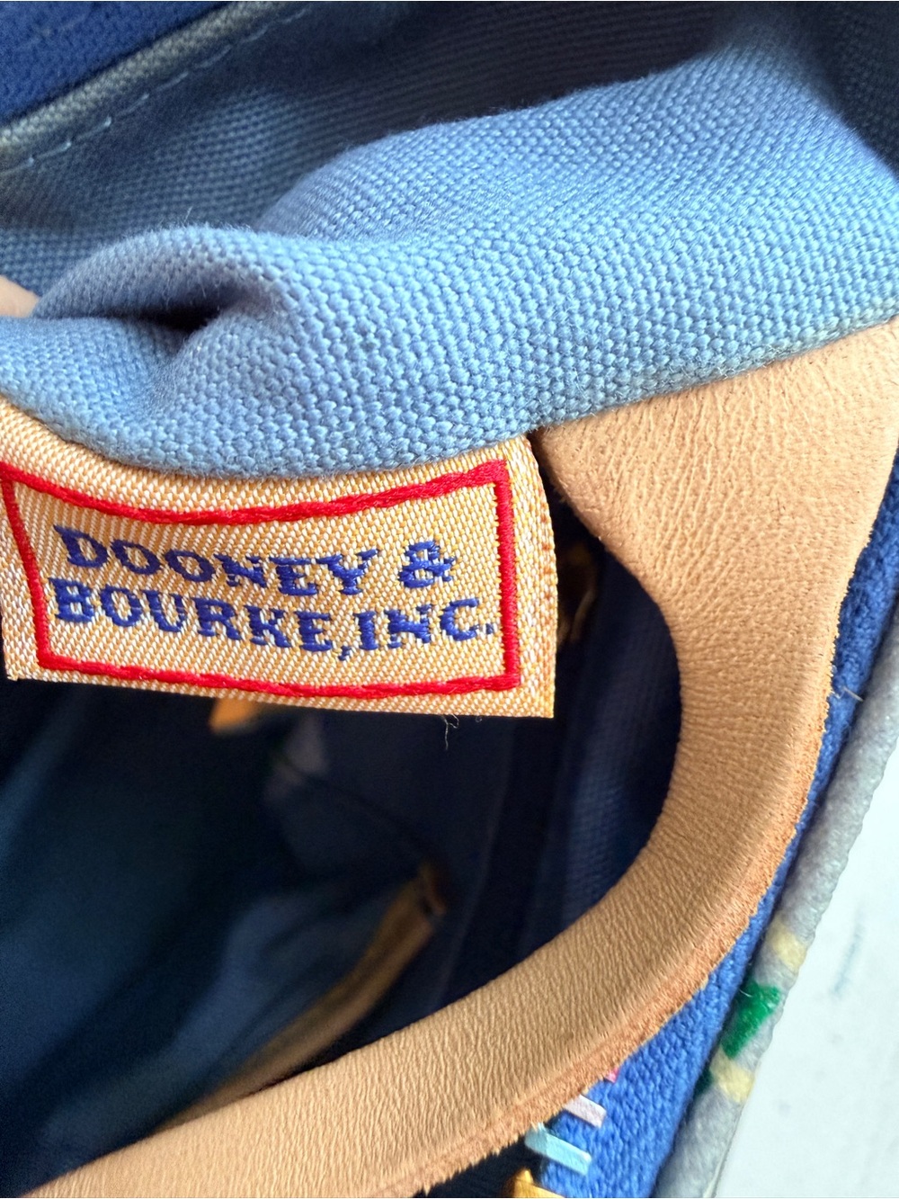 Dooney & Bourke | Vintage Y2K Multicolor DB Logo Mini Hobo with Rainbow Zipper - Picture 6 of 13